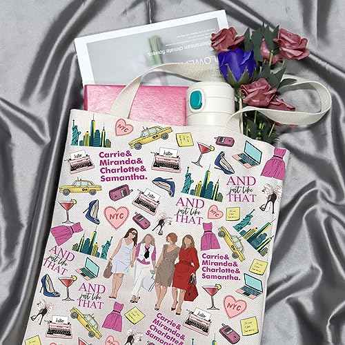 GJTIM Romantic Comedies TV Series Fans Gift Carrie Miranda Charlotte & Samantha Zipper Travel Pouch For Movie Lovers