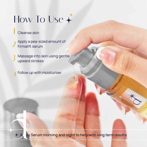 Distinction Firmalift Firming Face & Eye Serum – Anti Aging Serum Lotion Cream and Moisturizer | Helps Reduce the Appearance of Fine Lines and Wrinkles, Soothes (1 Fl Oz, 2 Pack)