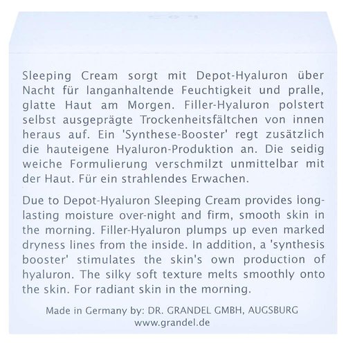 Dr. Grandel Hydro Active Hyaluron Refill Night Sleeping Cream