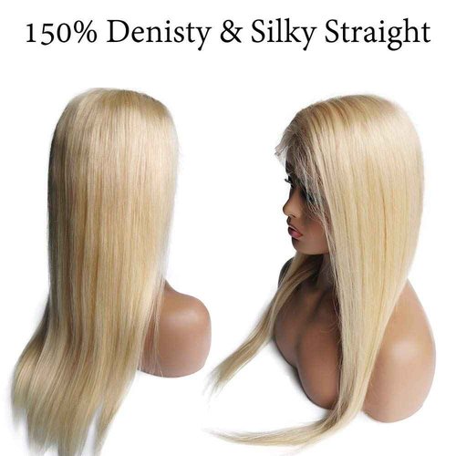Blonde Human Hair 613 Lace Front Wigs with Baby Hair 20 inch 150% Density Blonde Wigs Human Hair Long Straight 13x4x1 Transparent Lace Wigs for Black Women T part Natural Hairline