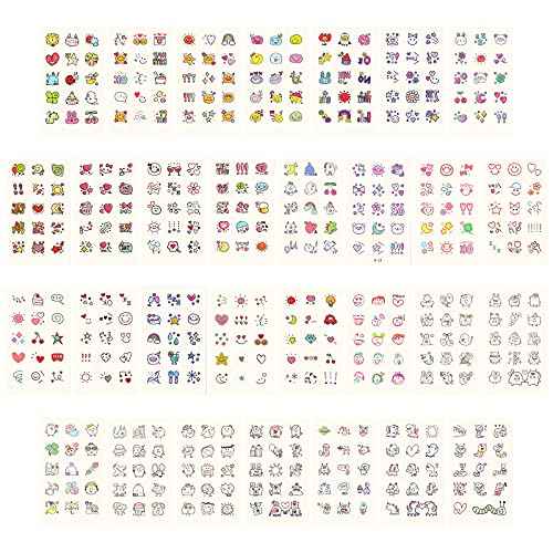 Metker Temporary Tattoos for Kids - 90 Sheets 1000+ Designs | Waterproof Temporary Tattoos toys for Birthday Party Favors, Group Activities | Educational & Safe Skin Art
