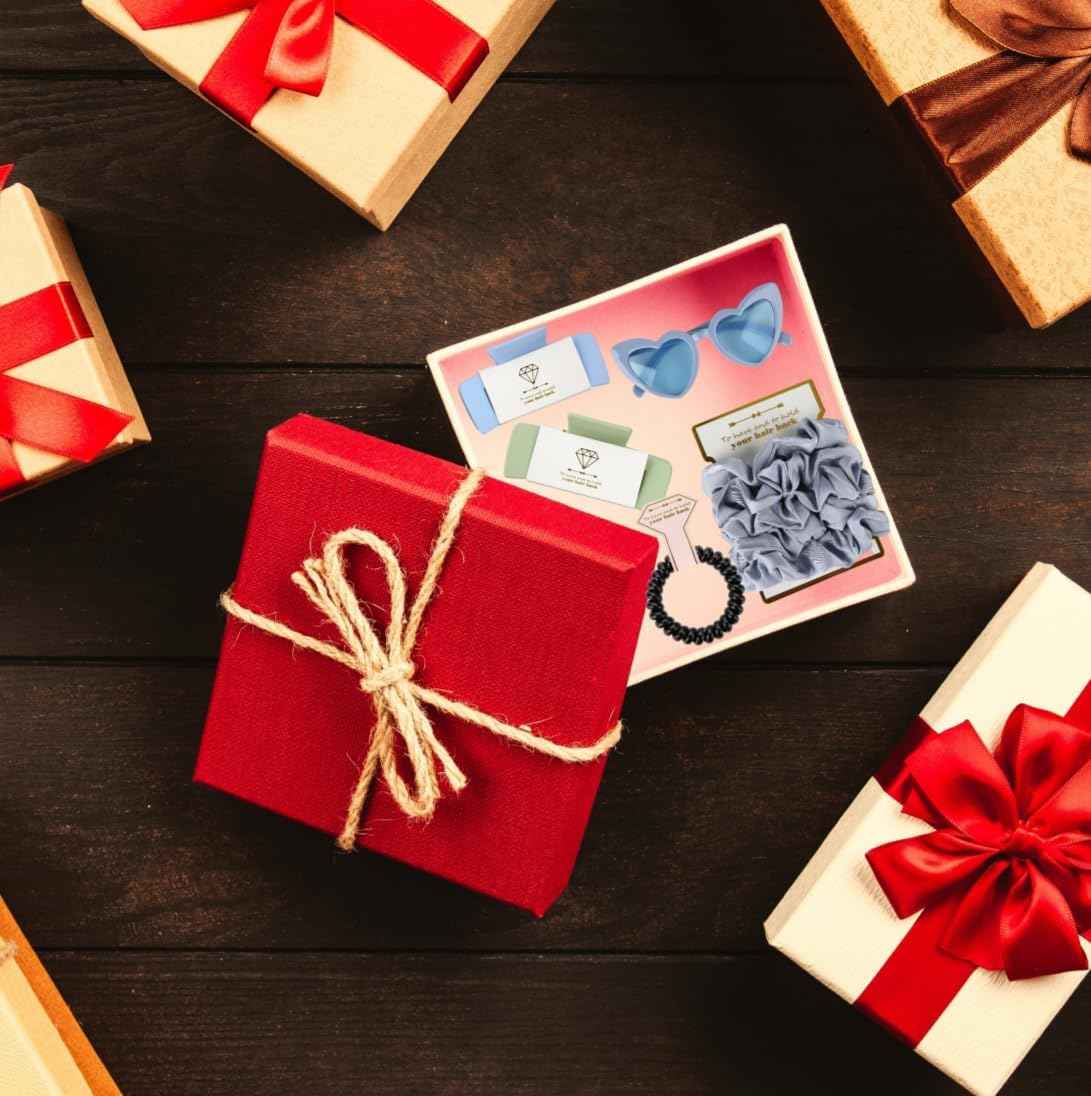 Loanzeg Bridesmaid Scrunchies Proposal Hair claws clips Set of 12 Bridal Shower heart sunglasses Gifts for Wedding Bachelorette Party Favors (48pcs White&rose gold)