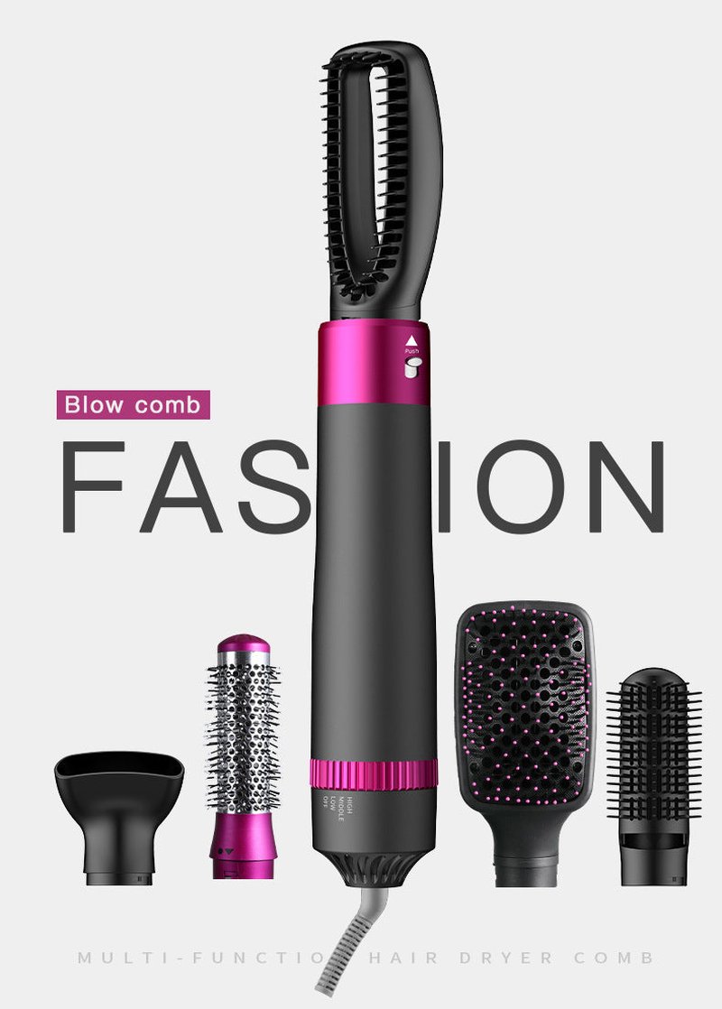 Multi-Functional Hair Dryer and Styling Tool - 1200W, 5-in-1, Gray