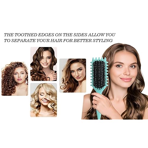 Curly Hair Brush,2025 Curly Hair Products Curl Defining Brush, Bounce Defining Hair Shaping for Women Men Reduce Pulling and Separa Thanksgiving Christmas Gifts