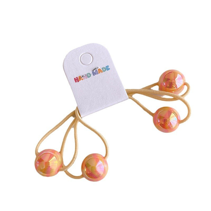 Children's Colorful Bead Hair Accessories - Hair String with Plastic Beads