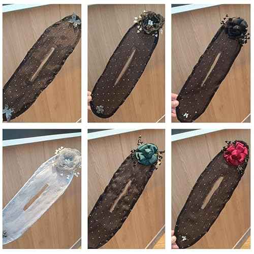 Hair Bun Maker for Long Thick Hair,Easy Fast Roll Hair Clips,Ball Hair Clip,Flower Hair Bun Roller Butterfly Hair Bun Maker Set,Hand Embroidered Flowers Deft Bun Maker£¨A-2pcs£©