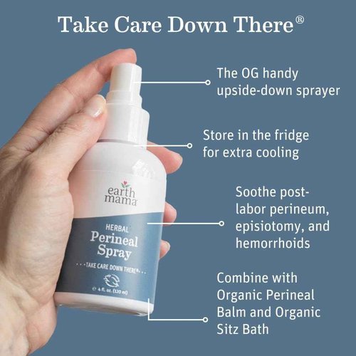 Earth Mama Postpartum Essentials Recovery Gift Set for Mom| Organic Self Care Gifts for Mom, Nipple Butter, Perineal Spray & Balm, Sitz Bath, Milkmaid & Periodic Tea and Booby Tubes, 7-Piece Set