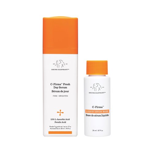 Drunk Elephant C-Firma Fresh Day Serum - 28 ml/.94 fl oz - 15% Illuminating Vitamin C - Clean Clinical Skincare - Cruelty-Free - Dermatologist-Tested - Free of Essential Oils, Silicones, and Fragrance