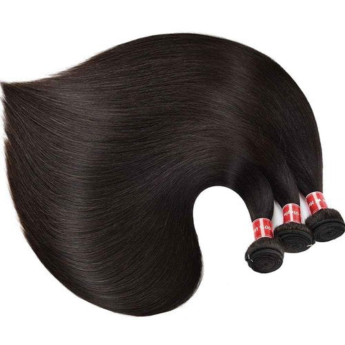 Straight Bundles Human Hair 12A Human Hair 3 Bundles Straight Hair Brazilian Hair Deals Human Hair Bundles Virgin Human Hair Bundles Remy Human Hair Bundles 20 22 24 Inch Human Hair Extensions