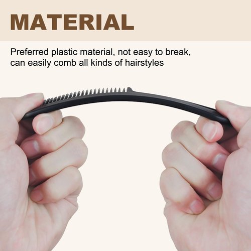 Black Combs in Bulk Individually Wrapped Disposable Comb Plastic Pocket Size Women Men Hair Combs for Home Homeless Hotel Shelter Charity Church Travel Nursing Hair Accessories 5.9 Inch (500 Pack)