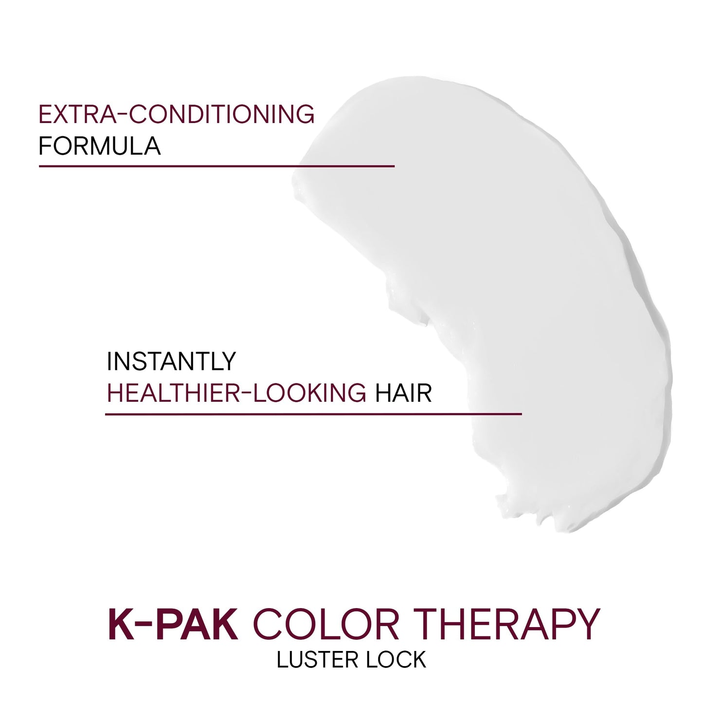 K-PAK Color Therapy Luster Lock Instant Shine & Repair Treatment | For Color-Treated Hair | Boost Color Vibrancy | Repair Breakage | With Keratin & Argan Oil | 5.1 Fl Oz (Pack of 2)