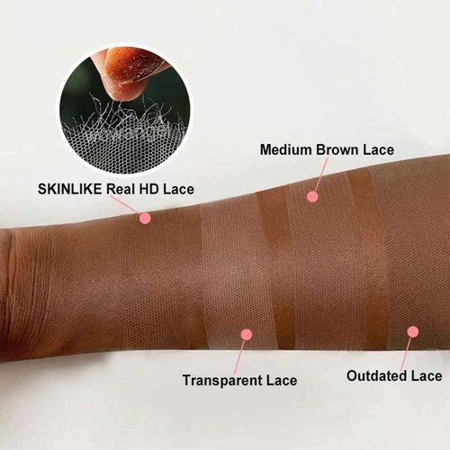 Body Wave 0.095mm Real HD 13x4 Lace Frontal Brazilian Human Hair Real Invisible HD Lace Human Hair Ear to Ear Full Density Lace Frontal Closure Tiny Knots (20inches)