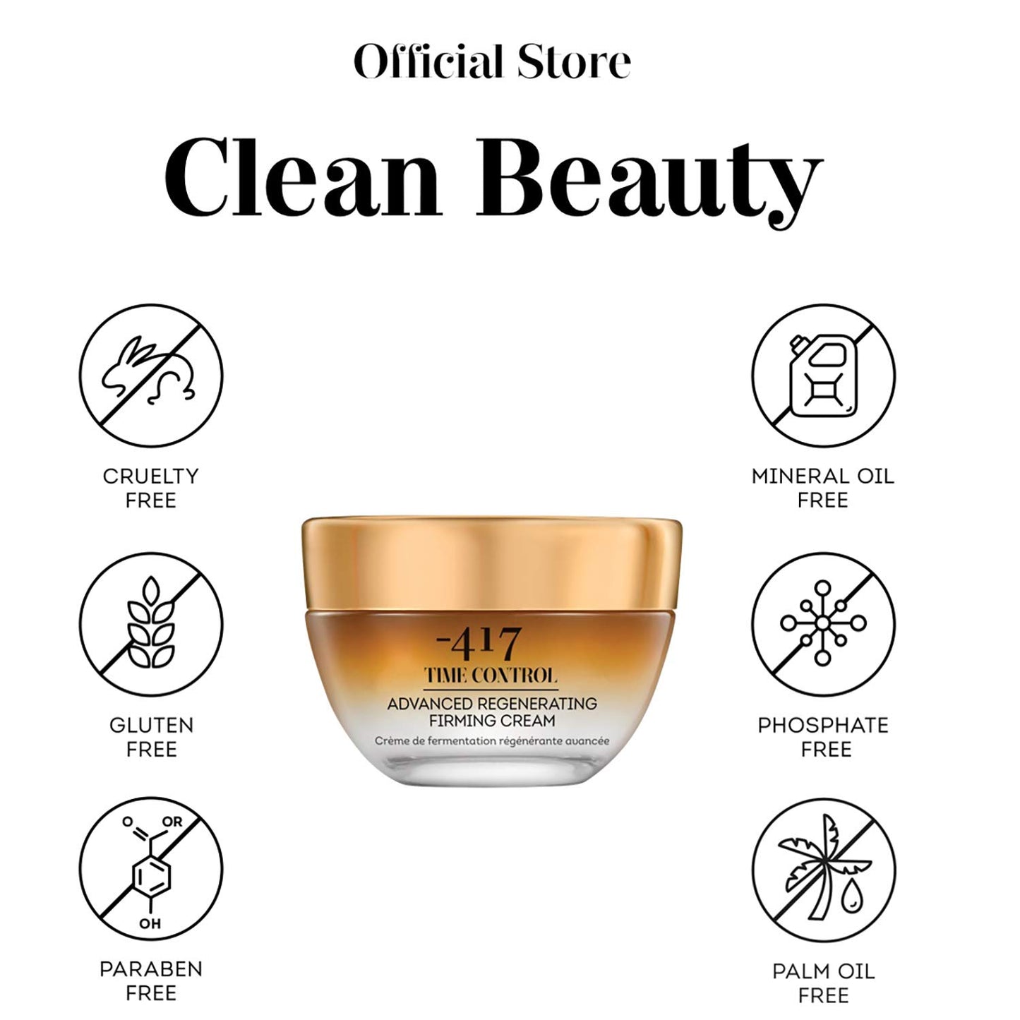 -417 Dead Sea Cosmetics Time Control Firming Cream for Skin Rejuvenation - Tightening & Smooths Lines and Wrinkles - Infused with Shea Butter - All Natural & Vegan 1.7 oz