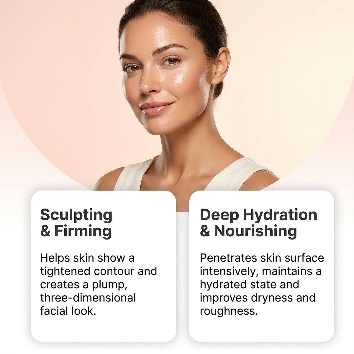 Facial Sheet Gel Mask 1pc Hydrating Collagen Niacinamide Skincare