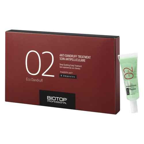 Biotop Professional 02 Eco Anti Dandruff Treatment - Scalp Treatment for Dandruff & Oily, Itchy or Dry Scalps - Formulated with a Multi Vitamin Complex (0.67oz)