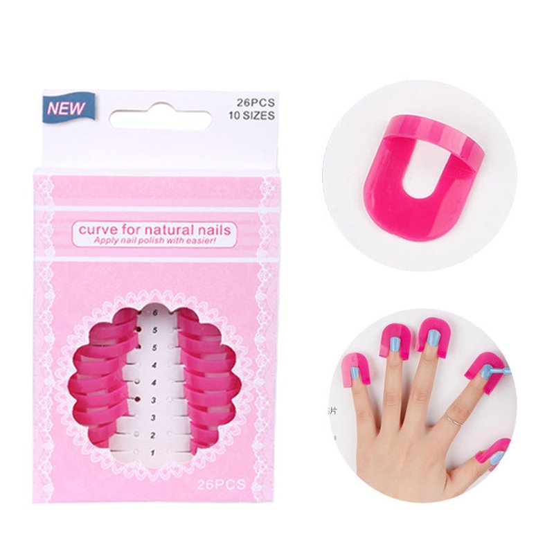 Gradient Nail Art Anti-overflow Protective Folder - Pink