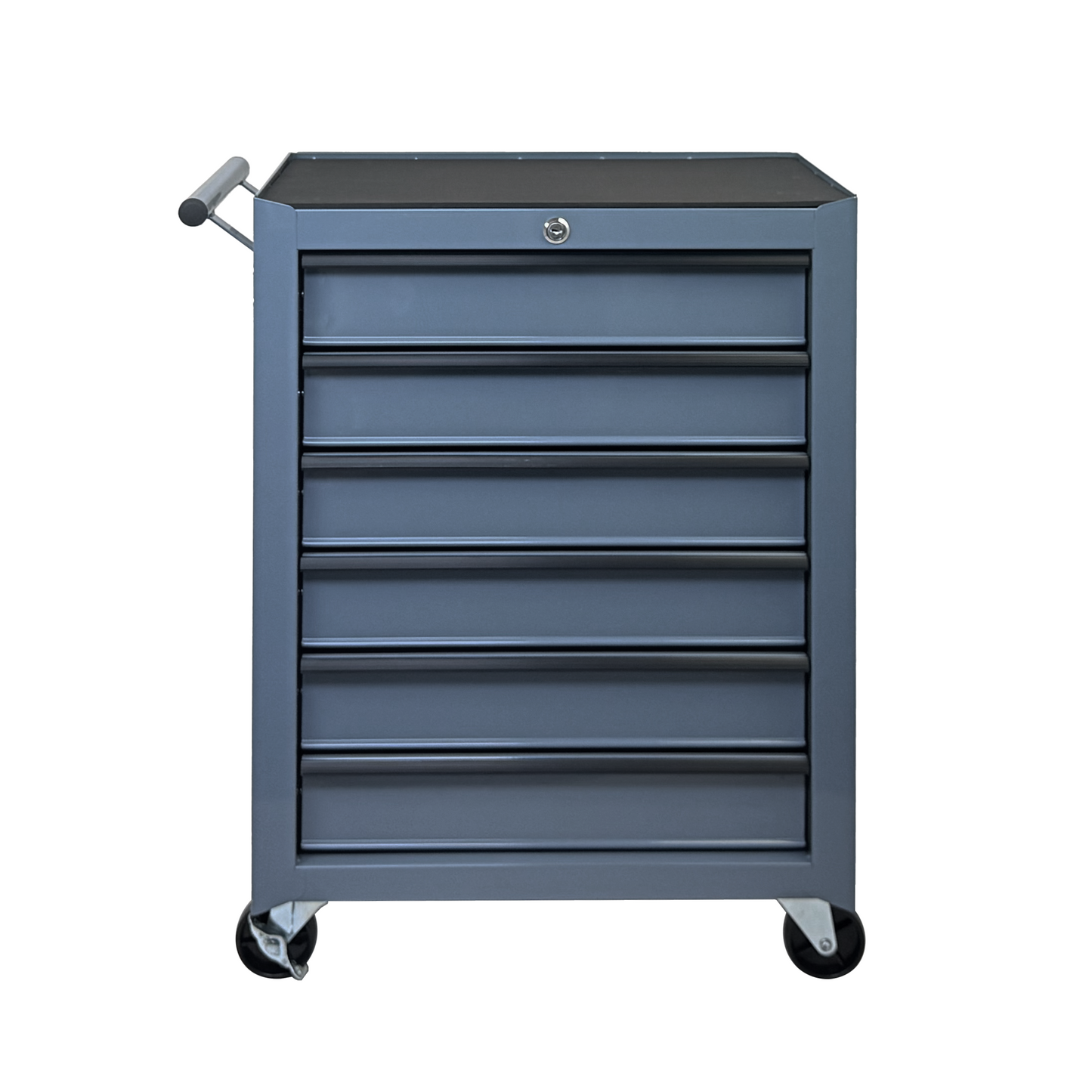 Rolling Metal Tool Chest with 6 Drawers - 20 Inch Steel Storage Cabinet, Grey