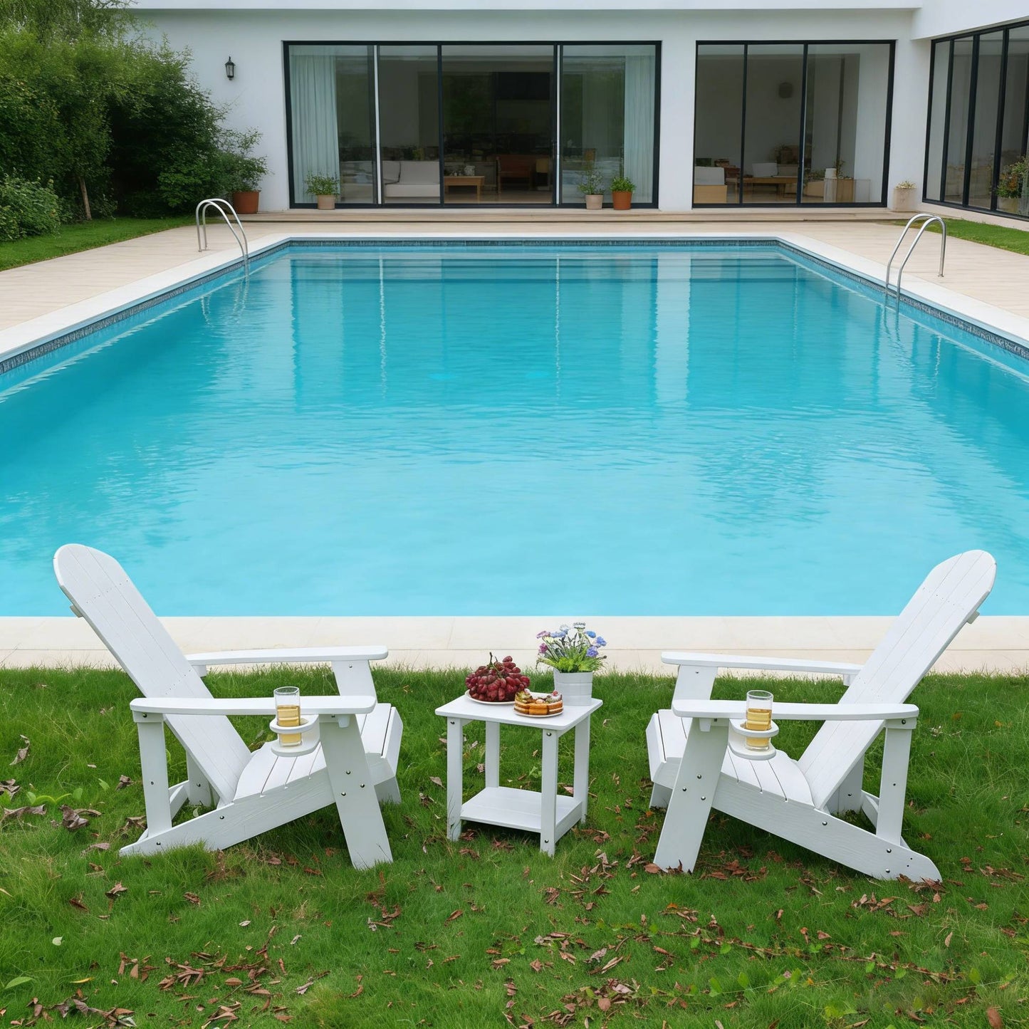 2-Piece All-Season Outdoor Lounge Chairs Perfect For Patio Chats &