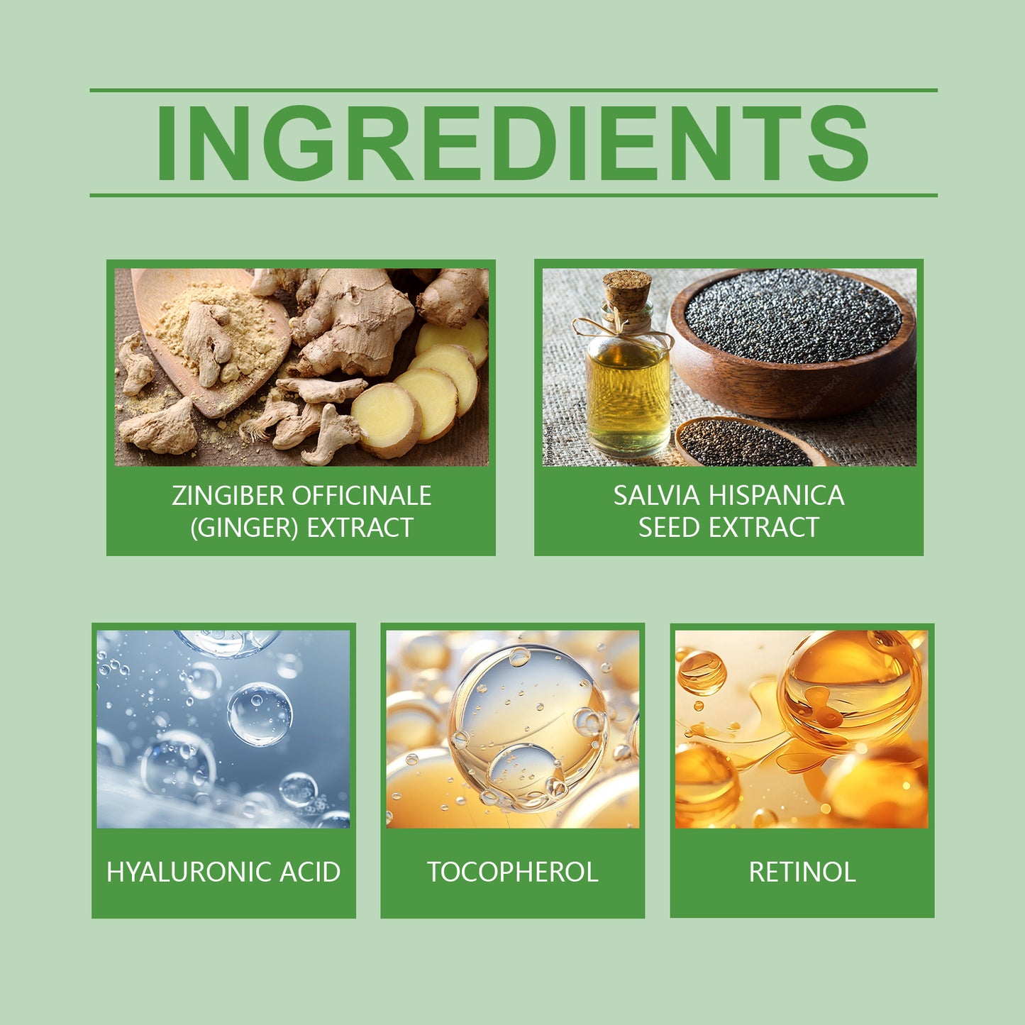Firming Body Massage Cream with Ginger & Hyaluronic Acid - Moisturizing