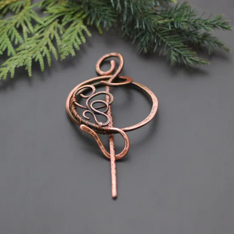 Vintage Copper Hairpin for Women