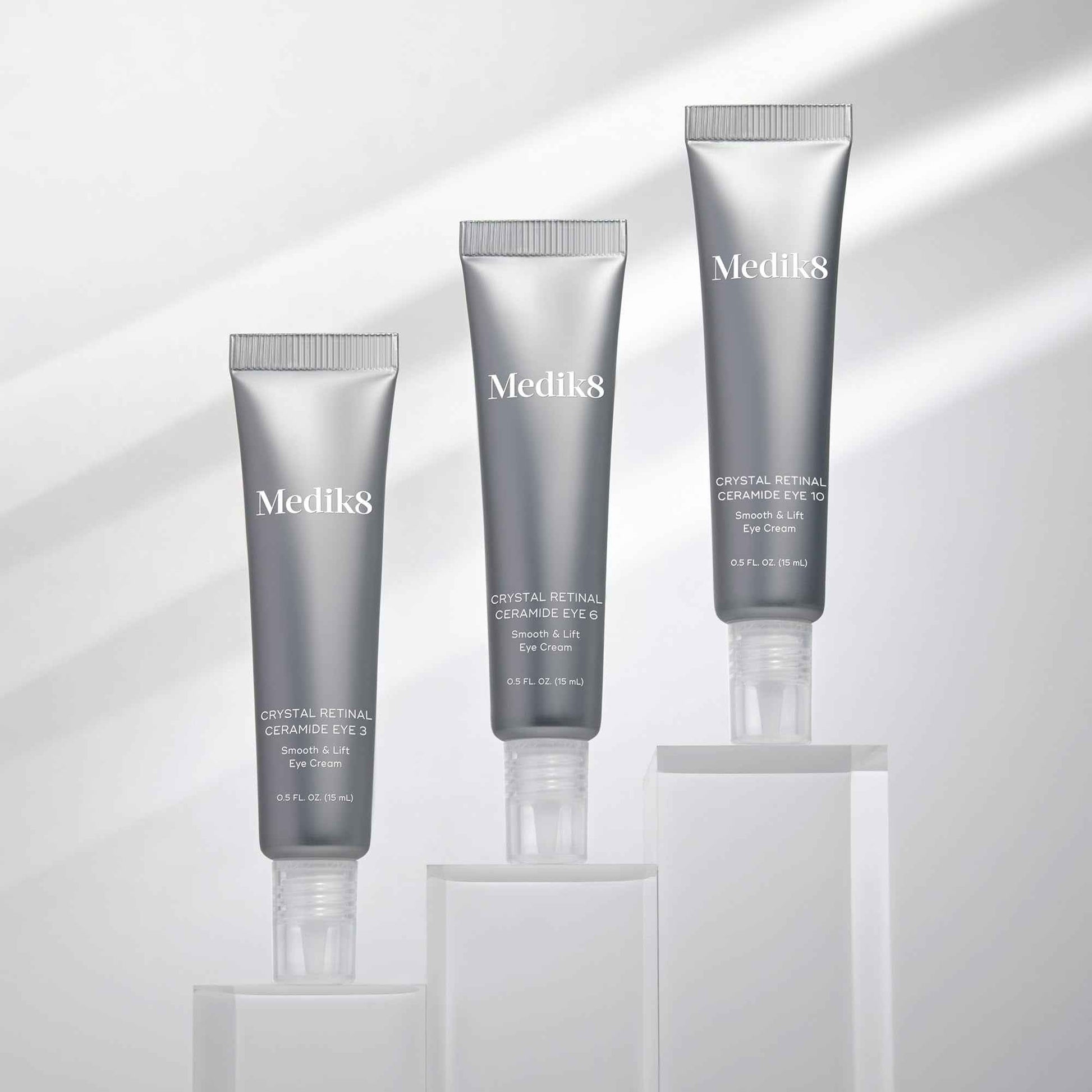 Medik8 Crystal Retinal Ceramide Eye 10 - Gentle Vitamin A Eye Cream - Reduces Appearance of Wrinkles - Perfect for Sensitive Skin - 0.5 ml