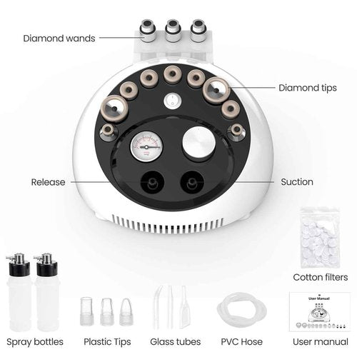 UNOISETION Diamond Microdermabrasion Machine, New Upgraded Home Dermabrasion Facial Machine for Blackhead Removal, Home Use Facial Skin Care Equipment