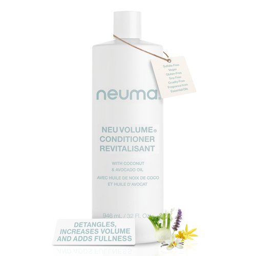NEUMA Neu Volume Conditioner 32 Fl. Oz. Fennel, Ylang Ylang, Patchouli, and Vanilla Scent, Moisturizing Conditioner Sulfate Free Paraben Free