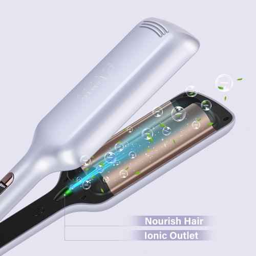 Aima Beauty One Step Hair Dryer and 32mm (1.25") Aima Beauty Twins Mermaid Hair Waver Bundle