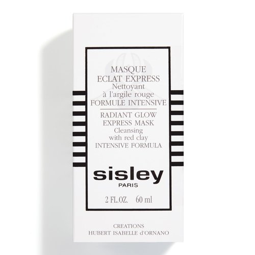 Sisley Paris Radiant Glow Express Face Mask with Red Clay - 60 mL - Gently Cleanses for Visibly Radiant Skin - Non-Drying Formula