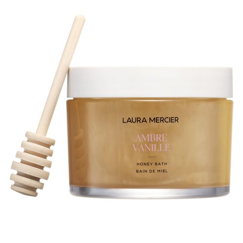 Laura Mercier Honey Bath, Foaming Bubble Bath, Long-Lasting Hydration, Helps Maintain Skin's Moisture, Provides Visible Radiance, Suitable for All Skin Types, Ambre Vanille