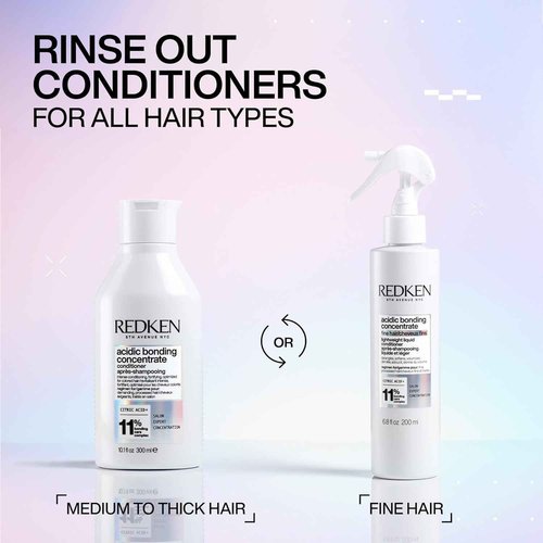 Redken Bonding Conditioner for Damaged Hair Repair, Acidic Bonding Concentrate, For All Hair Types