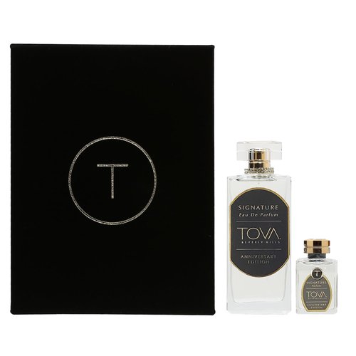 Tova Signature Anniversary Fragrance Set – Fresh Woody Scent – Long-Lasting Eau de Parfum for Women – Bergamot Jasmine Musk – USA-Made & Cruelty-Free – 3.4 fl oz + 0.5 fl oz