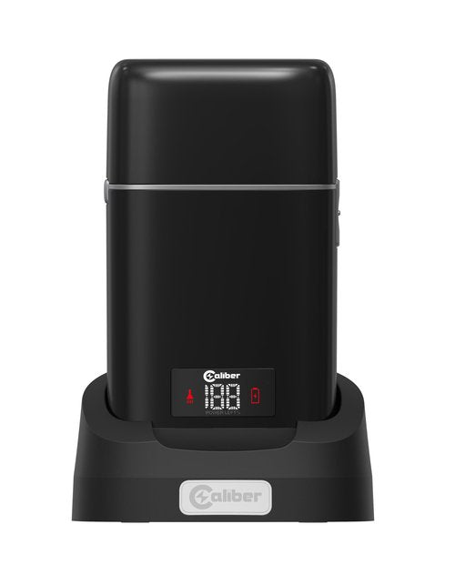 Caliber Moab Triple Foil Shaver for Men, Electric Metal Foil Razor Shaver with Digital Display for Close Shaves, Waterproof and Cordless Travel Facial Hair Groomer, Portable and USB Rechargeable