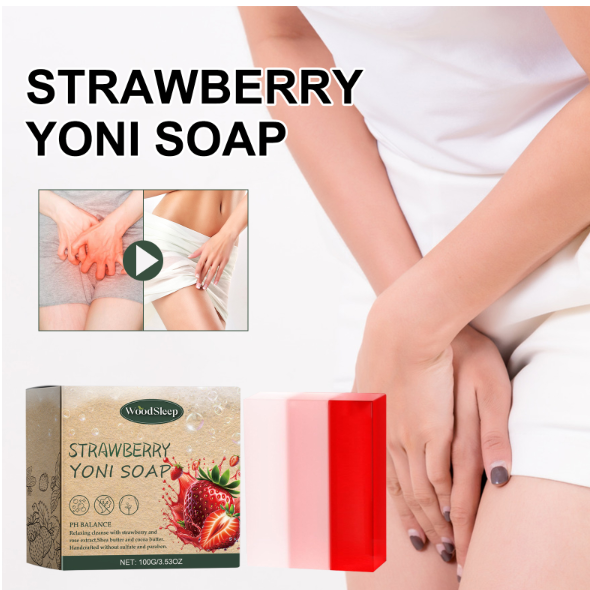 Strawberry Flavored Body Cleansing Soap for Intimate Care