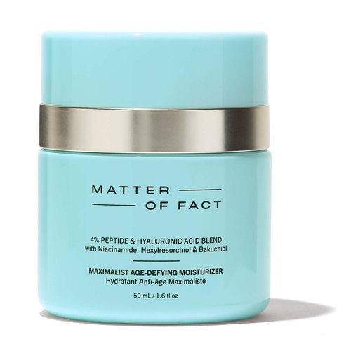 MATTER OF FACT Maximalist Age-Defying Moisturizer, Peptide & Hyaluronic Acid Face Cream with Niacinamide and Bakuchiol, Plumping Hydration for Fine Lines & Uneven Tone, 50mL / 1.6 Fl Oz