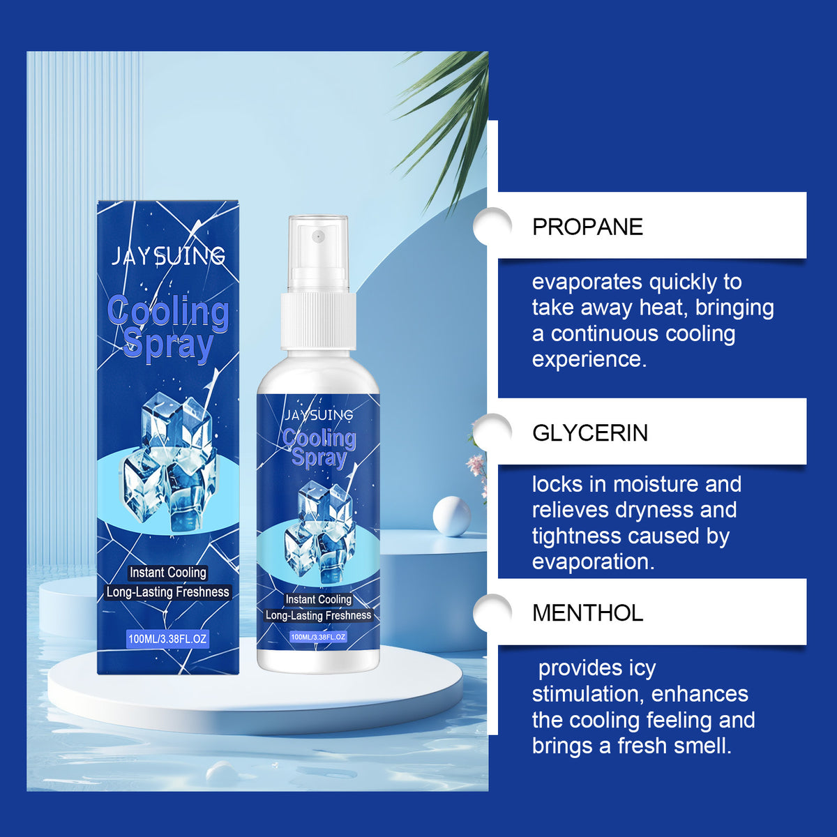 Cooling Body Spray with Menthol - 100ML