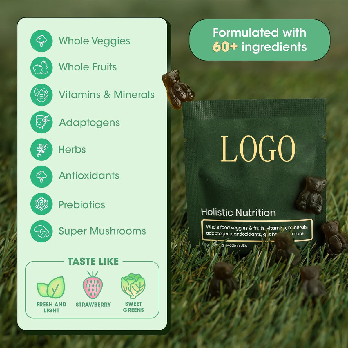 Prebiotics Spirulina Soft Candy - Multiple Quantities