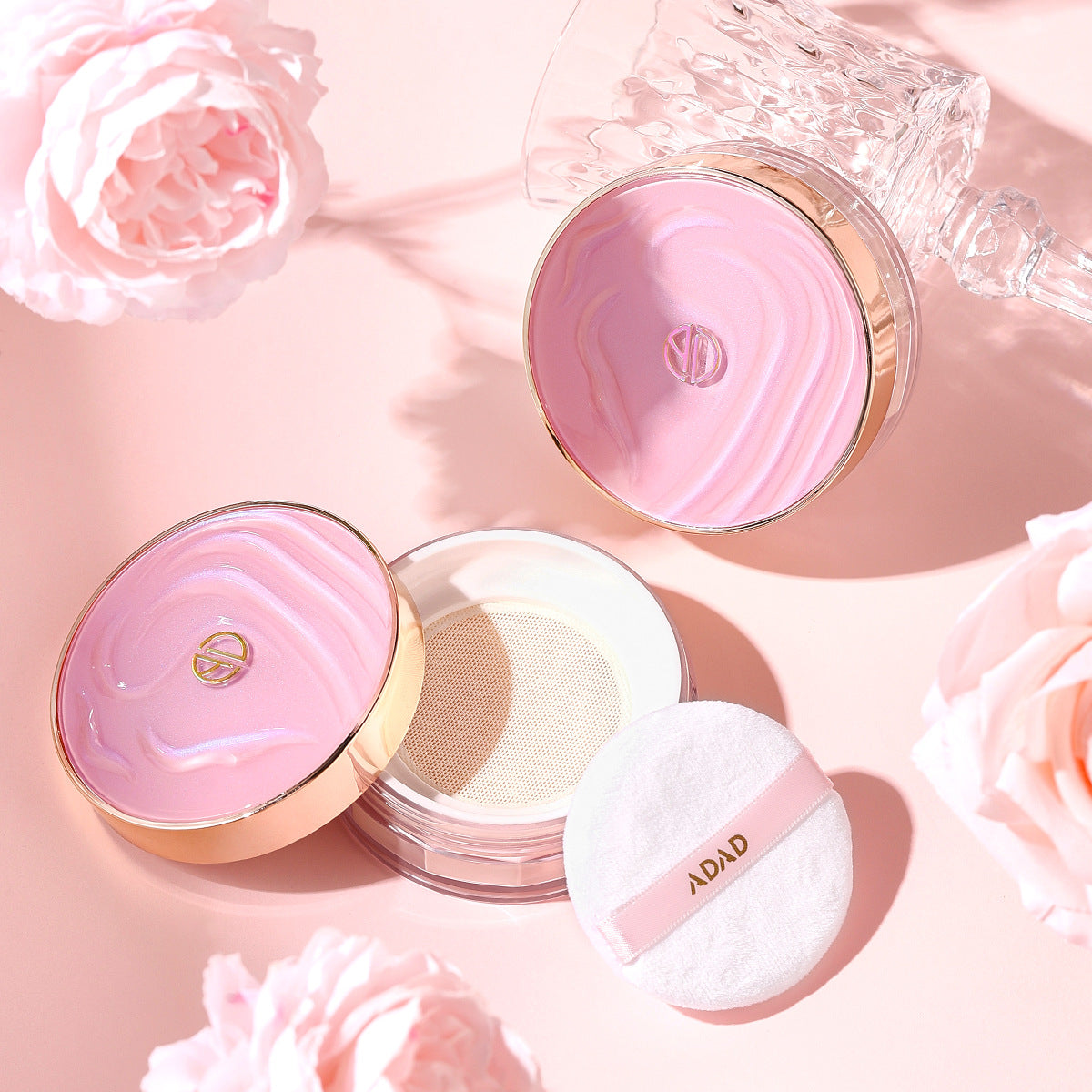 Light Feather Soft Face Powder Concealer - Natural & Ivory White, 10g