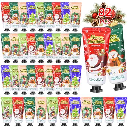 82 Pcs Christmas Hand Cream Gift Set, Bulk Christmas Gifts, Hand Lotion Travel Size,Mini Lotion bulk,Holiday Gifts For Women Coworker, Moisturizing Lotions for Christmas Stocking Stuffers Appreciation