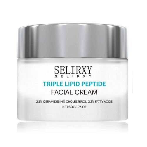 Triple Lipid Peptide Face Cream, Firming & Hydrating Moisturizer for Mature Skin, Supports Skin Barrier, Smooths Wrinkles & Improves Elasticity