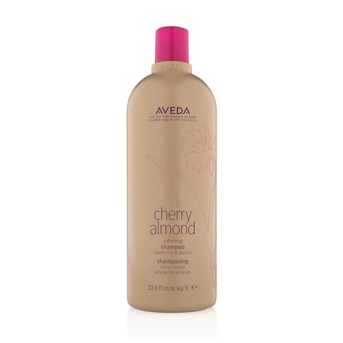 Aveda Cherry Almond Softening Shampoo | Gentle Daily Shampoo | for Normal to Dry Hair | 97% Naturally Derived* | Silicone Free | Iconic Cherry Almond Aroma of Tonka, Orange, Ylang Ylang, 33.8 Fl Oz