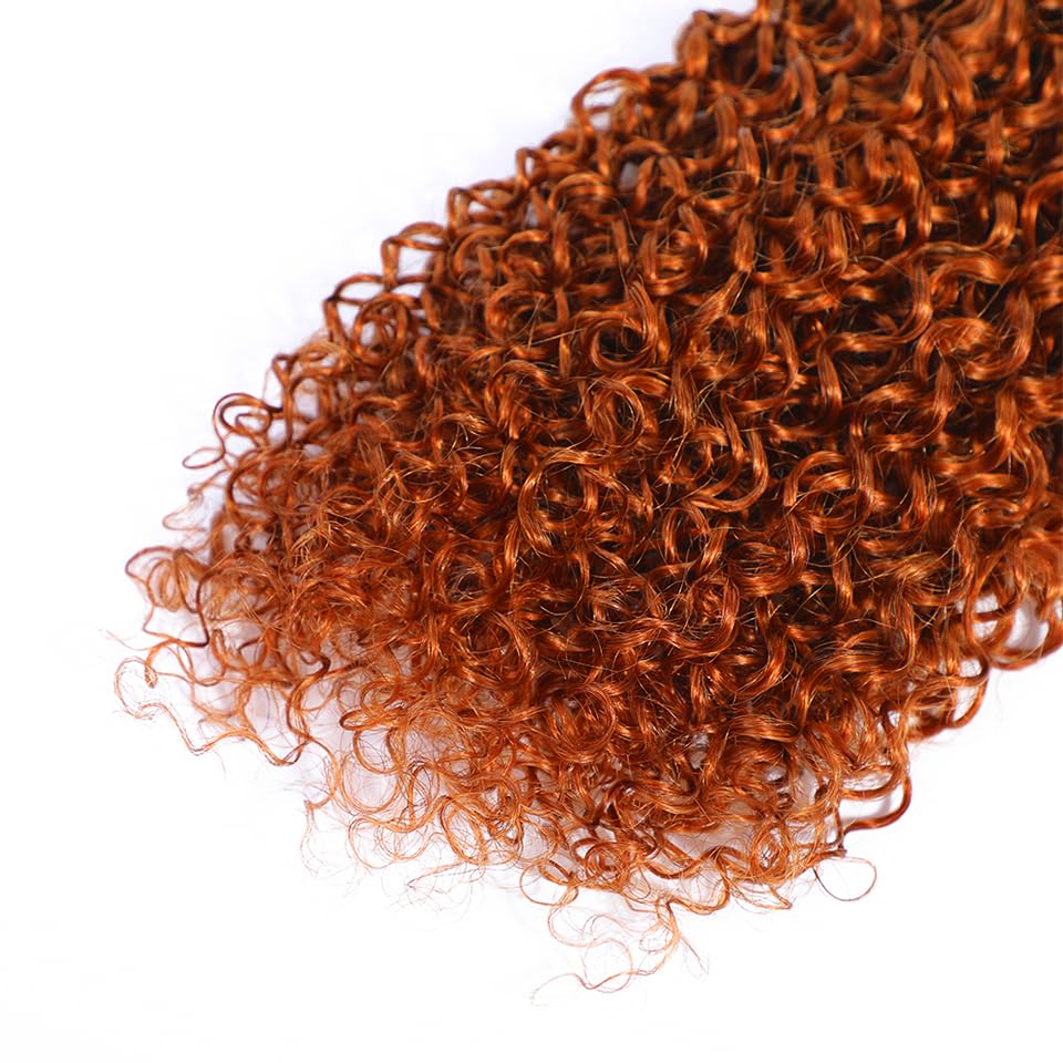 Ginger Bundles Human Hair 350 Kinky Curly Bundles Ginger Orange Curly Bundle Human Hair 30 30 30 inch 300g