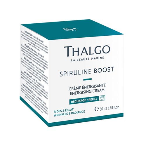 THALGO Spirulina Boost 2.0 Revitalising Cream, 50 ml Smooths Skin and Reduces Signs of Fatigue Refill