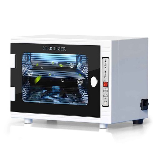 Nail Tool Cleaning Machine 12L High Capacity Dry Heat Cabinet for Home Salon Manicure Tool Cleaner Cabinet