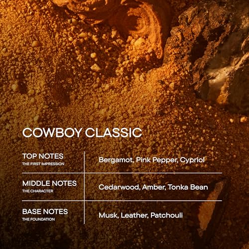 Harry's Cowboy Classic Men's Cologne - Woody Amber Scent - 1.7 fl oz - Notes of Bergamot, Cedarwood & Musk - Long-Lasting Eau de Parfum Men's Fragrance