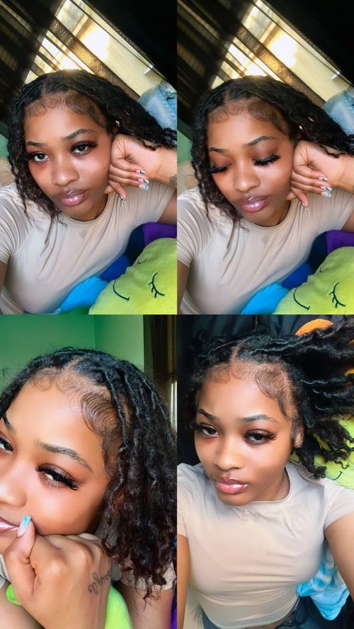 Curly Wave Loc Extensions Human Hair 0.4cm&0.6cm width 6-18 inch 10,30 strands 100% human hair locs extensions for men women Handmade Permanent Dread Extensions0.6cm 12inch 30strands