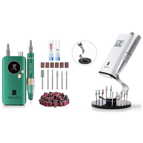 MelodySusie Professional 35000 RPM SM200F Nail Drill with Nail Drill Machine Holder