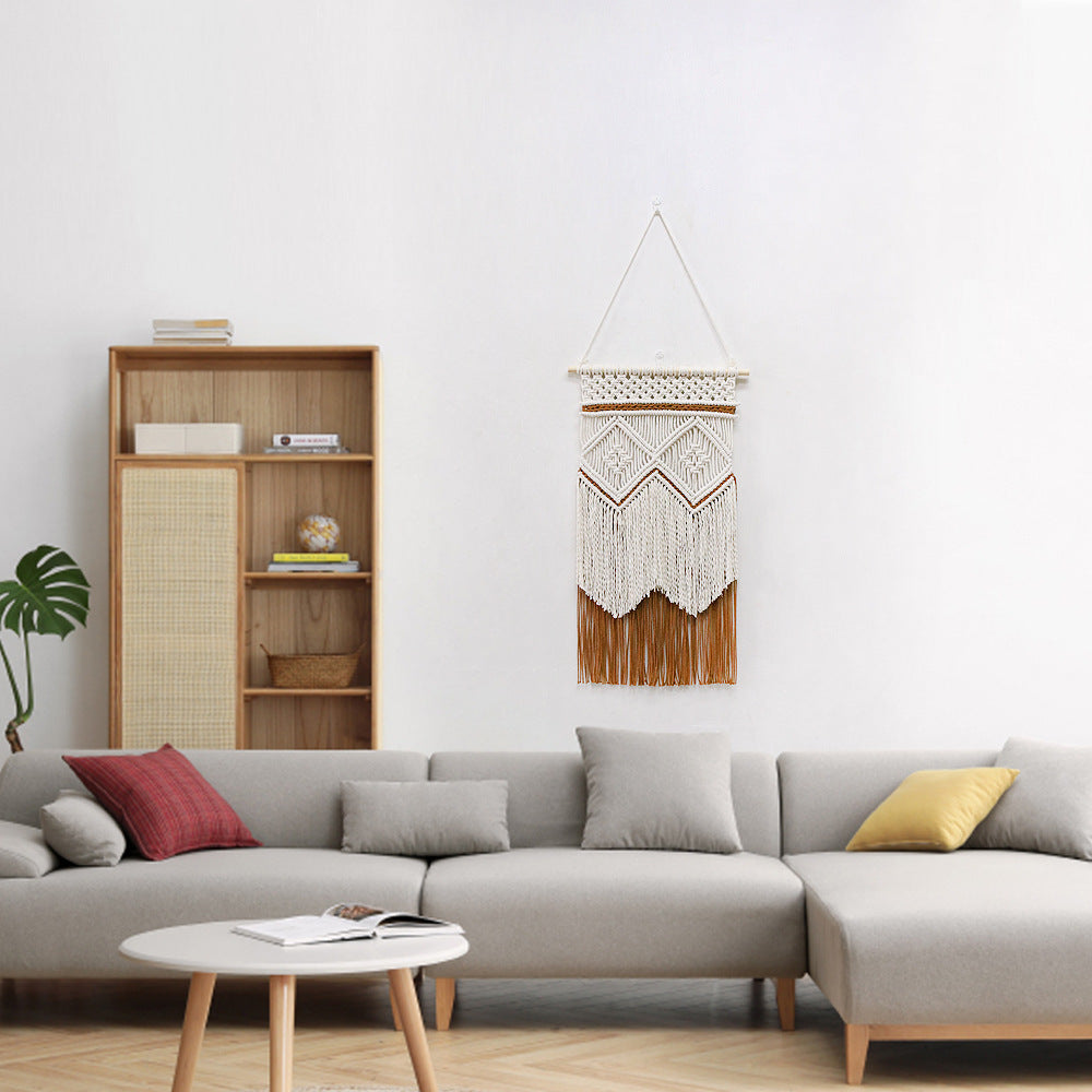 Living Room Wall Tapestry Decor 40x70cm Hand-Woven Cotton Art