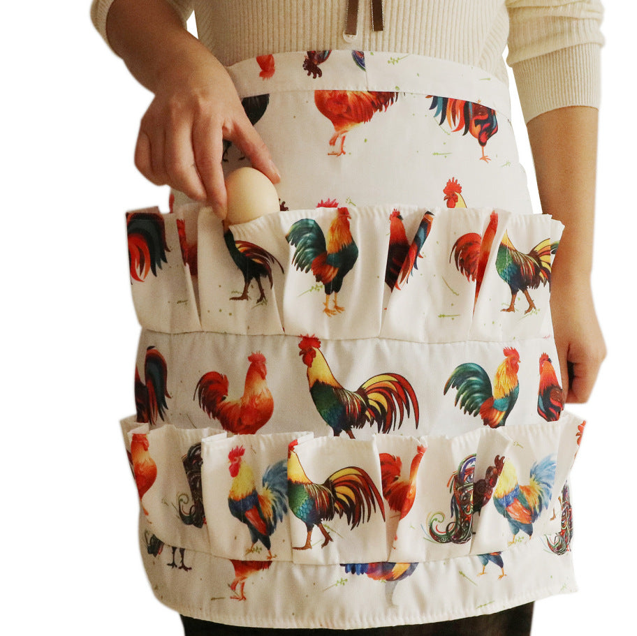 Unisex Kitchen Apron with Cartoon Design - Multiple Colors