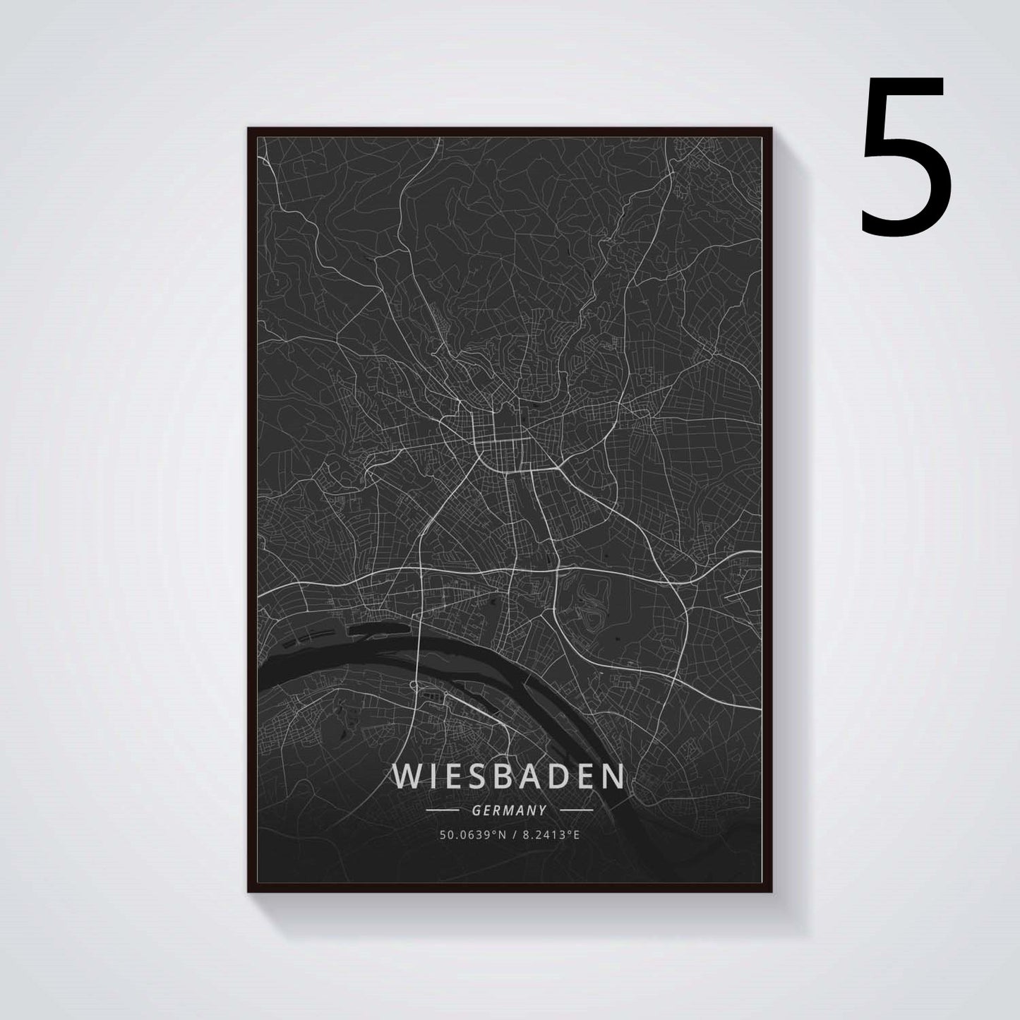 German City Decoration Poster Canvas Painting for Home Art